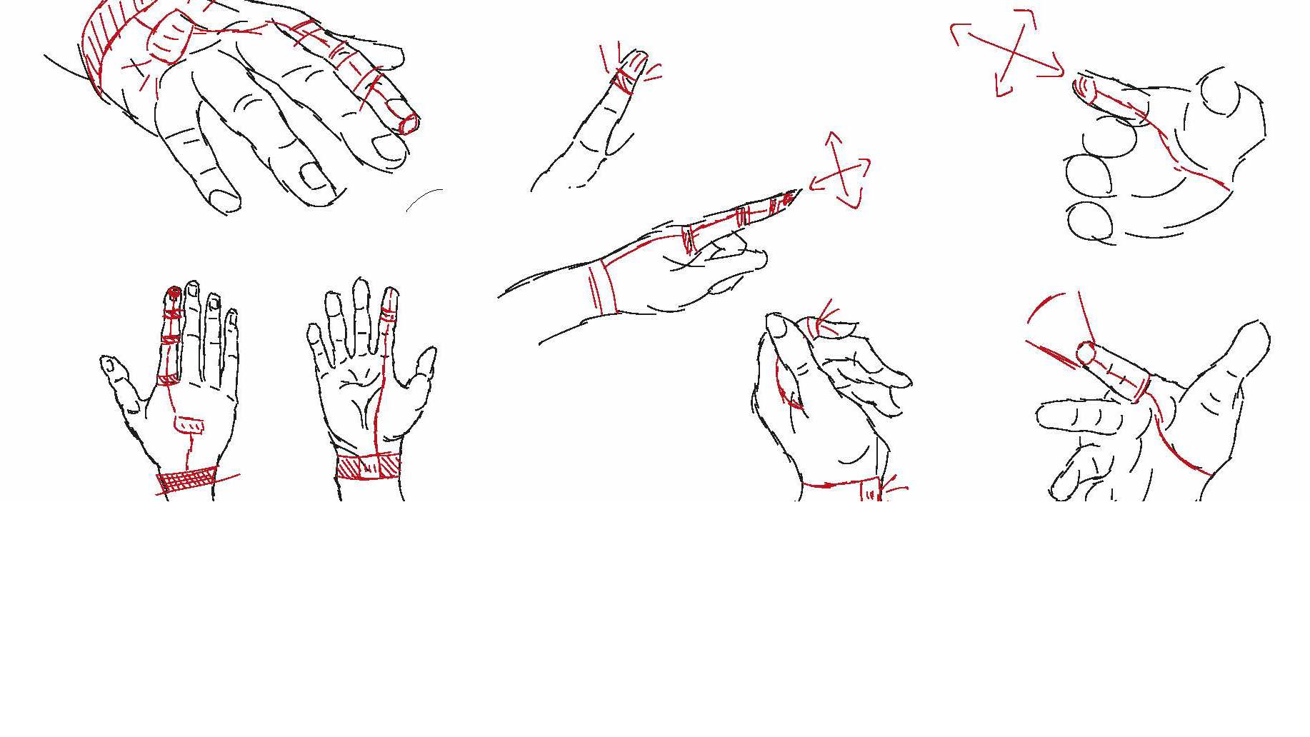 Giovanni Massara “Eyes in hand” – studio del dispositivo in relazione alle articolazioni della mano