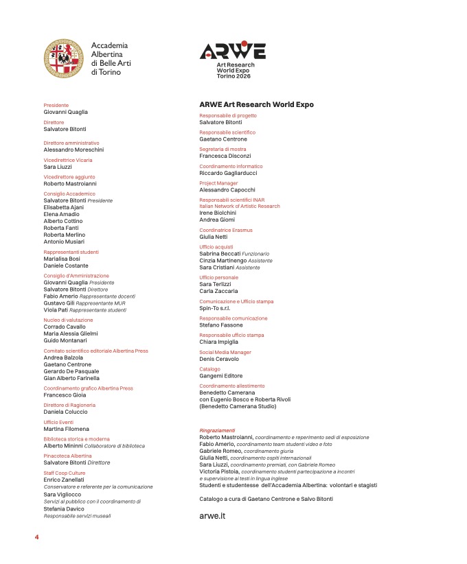Accademia Albertina ARWE 2026 CATWEB_2 catalogo ARWE 8